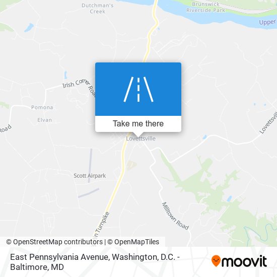 East Pennsylvania Avenue map