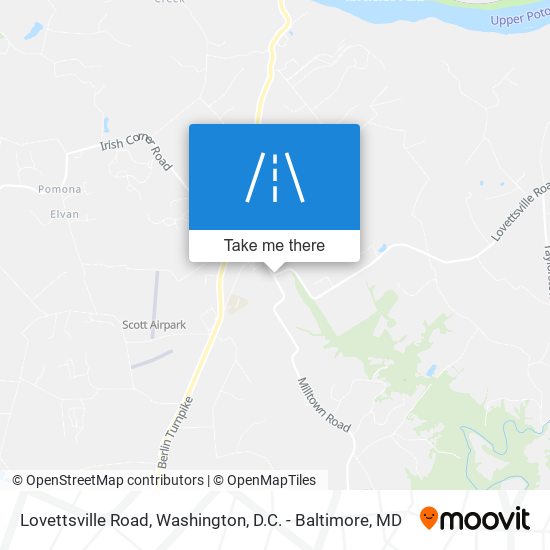 Lovettsville Road map