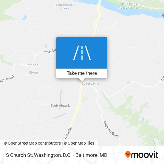 S Church St map