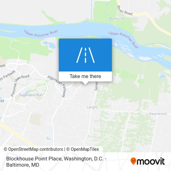 Mapa de Blockhouse Point Place