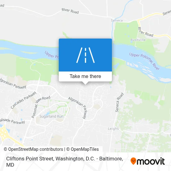 Cliftons Point Street map