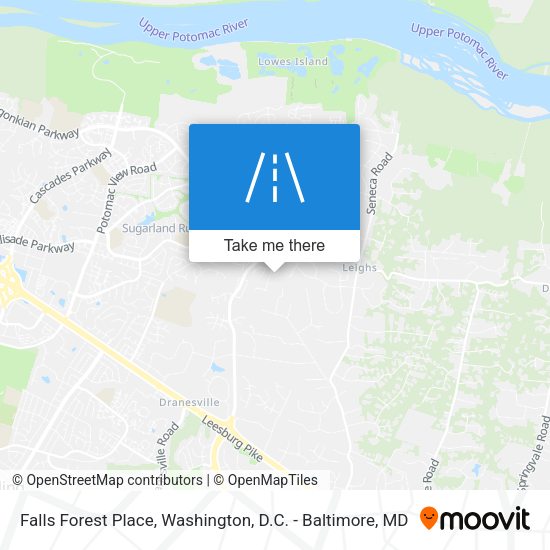 Falls Forest Place map