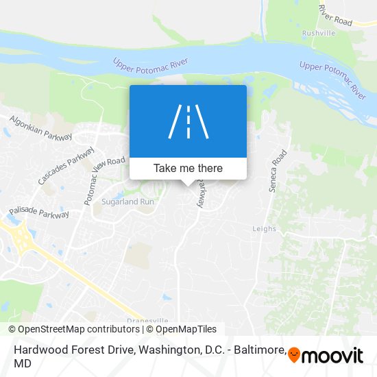 Hardwood Forest Drive map