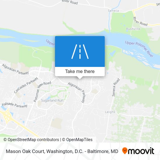 Mason Oak Court map