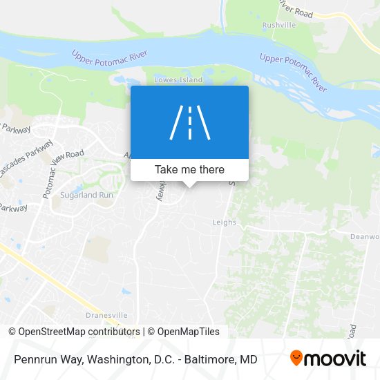 Pennrun Way map