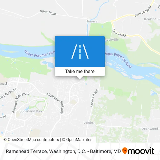 Ramshead Terrace map