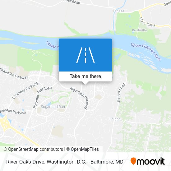 River Oaks Drive map