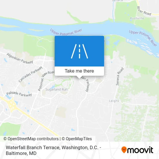 Waterfall Branch Terrace map