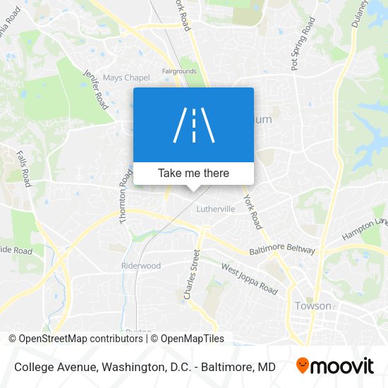Mapa de College Avenue