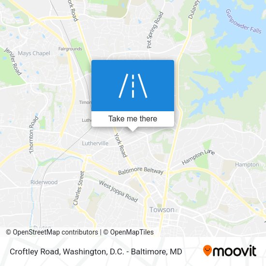 Mapa de Croftley Road