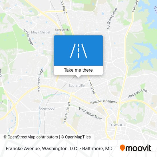 Francke Avenue map