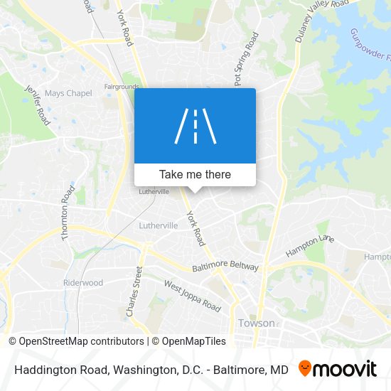 Haddington Road map