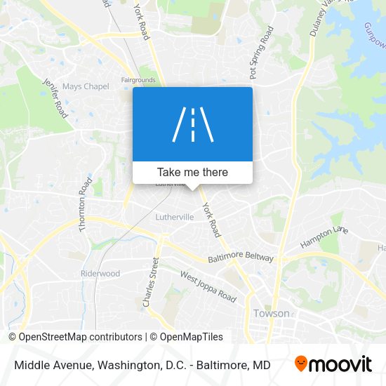 Mapa de Middle Avenue