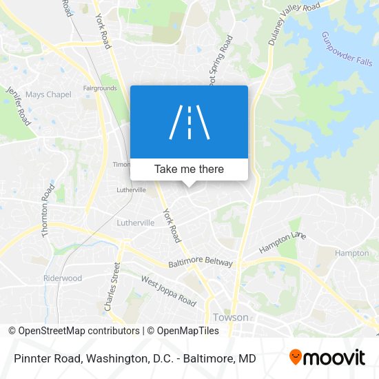 Mapa de Pinnter Road