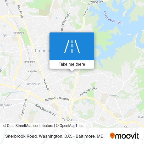 Sherbrook Road map