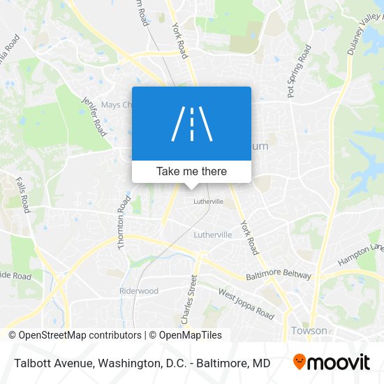 Talbott Avenue map