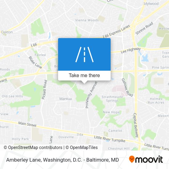 Amberley Lane map