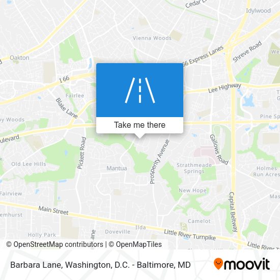 Barbara Lane map