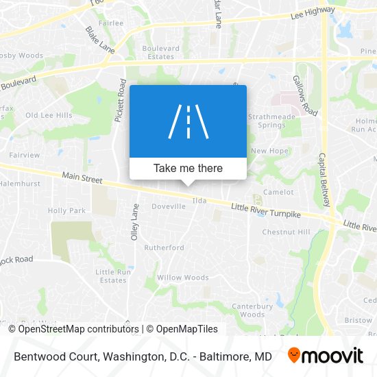 Mapa de Bentwood Court