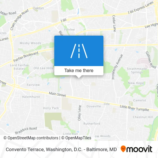 Convento Terrace map