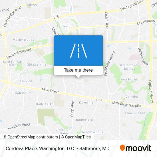 Cordova Place map