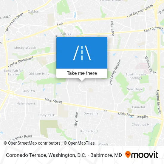 Coronado Terrace map