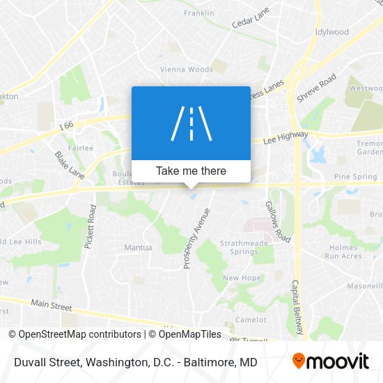 Mapa de Duvall Street