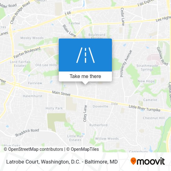 Mapa de Latrobe Court