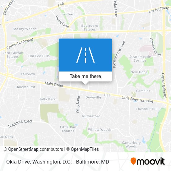 Mapa de Okla Drive