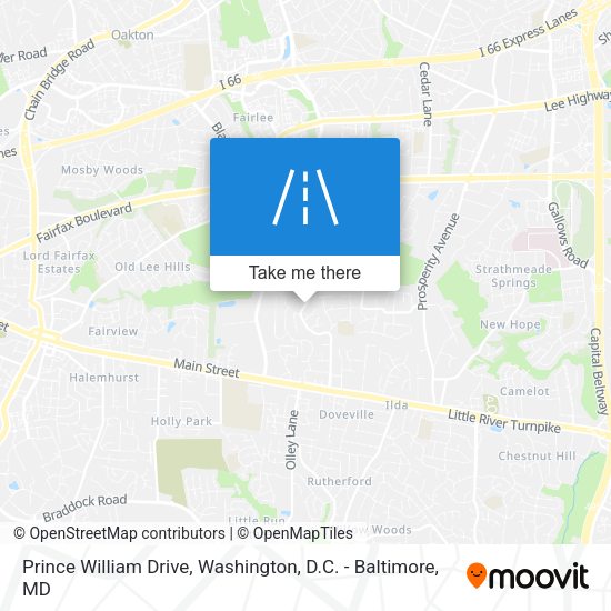 Prince William Drive map