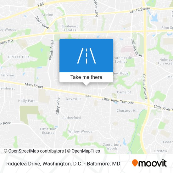 Ridgelea Drive map
