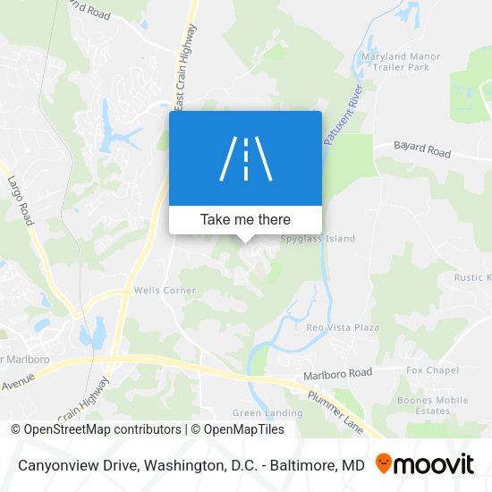 Canyonview Drive map