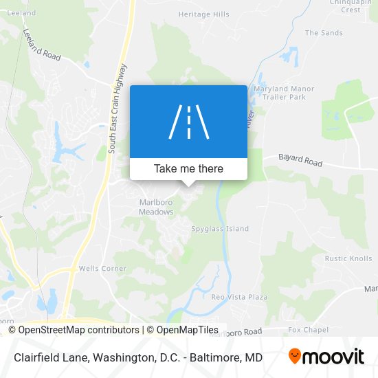Clairfield Lane map