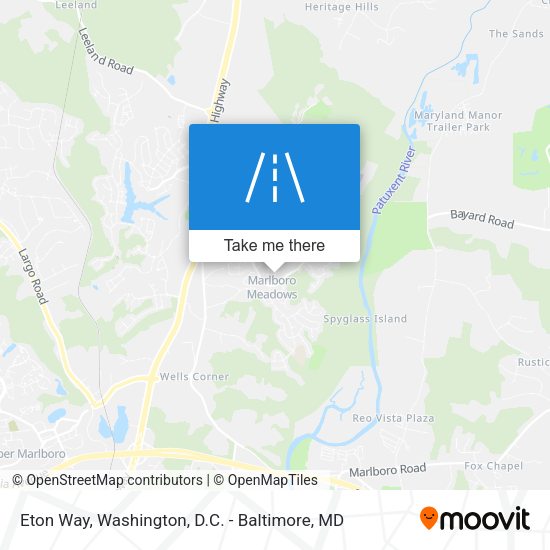 Eton Way map