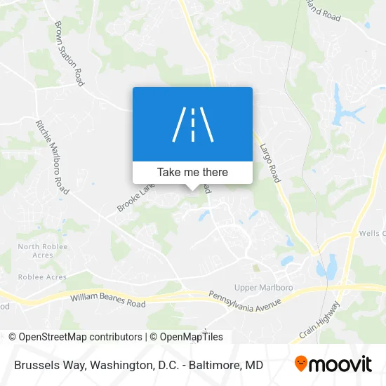 Brussels Way map