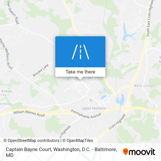 Captain Bayne Court map