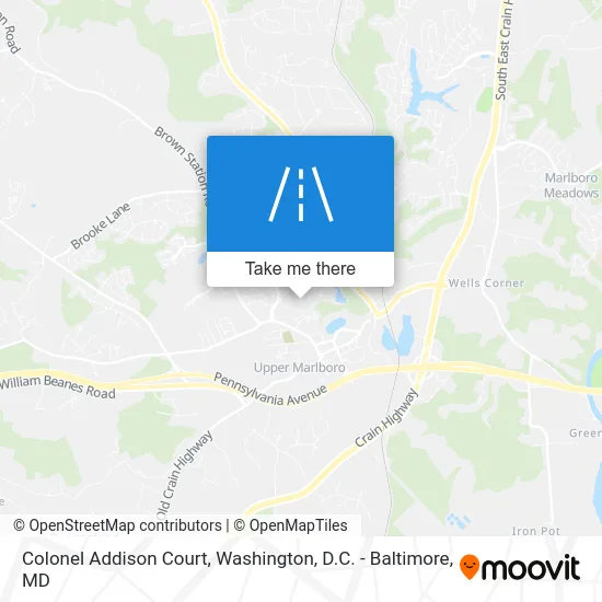 Colonel Addison Court map