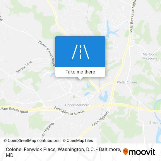 Colonel Fenwick Place map