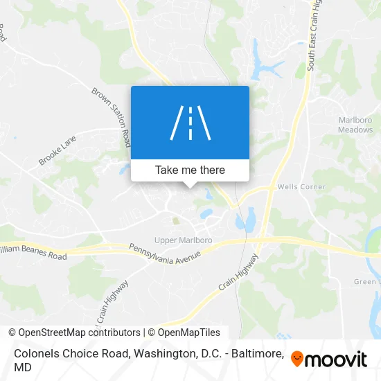 Colonels Choice Road map