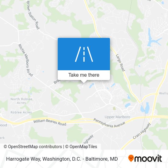 Mapa de Harrogate Way