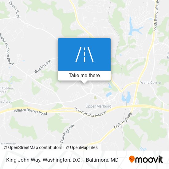 King John Way map