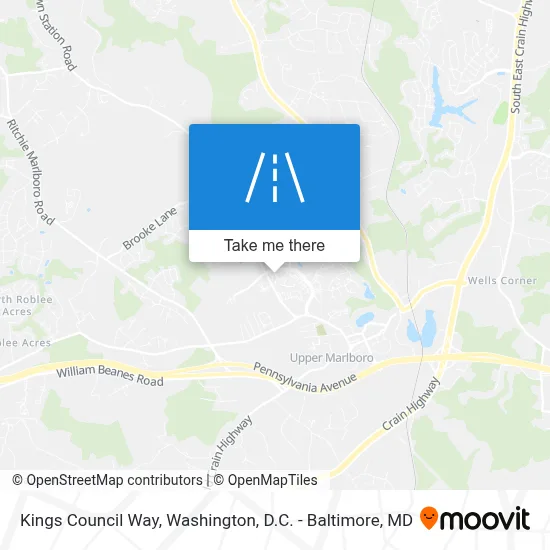 Kings Council Way map