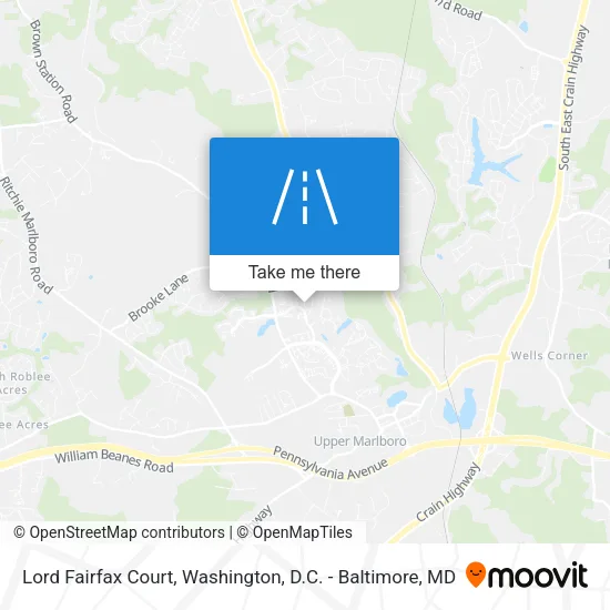 Lord Fairfax Court map