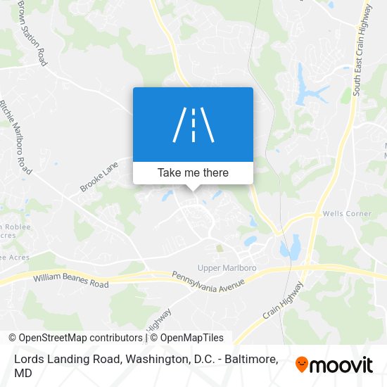 Lords Landing Road map