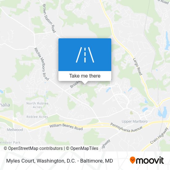 Mapa de Myles Court