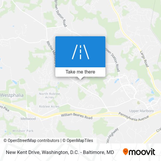 New Kent Drive map