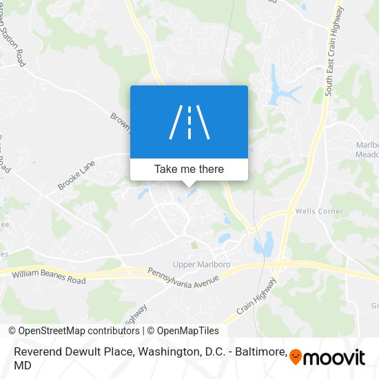 Reverend Dewult Place map