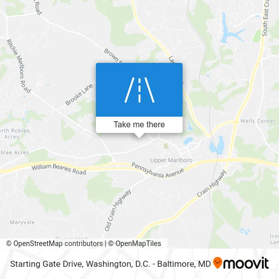 Starting Gate Drive map