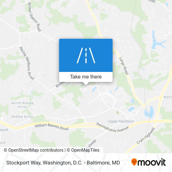 Mapa de Stockport Way