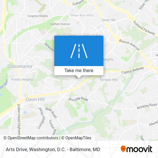 Arts Drive map